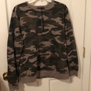 Max Jeans Camo Studded Shirt